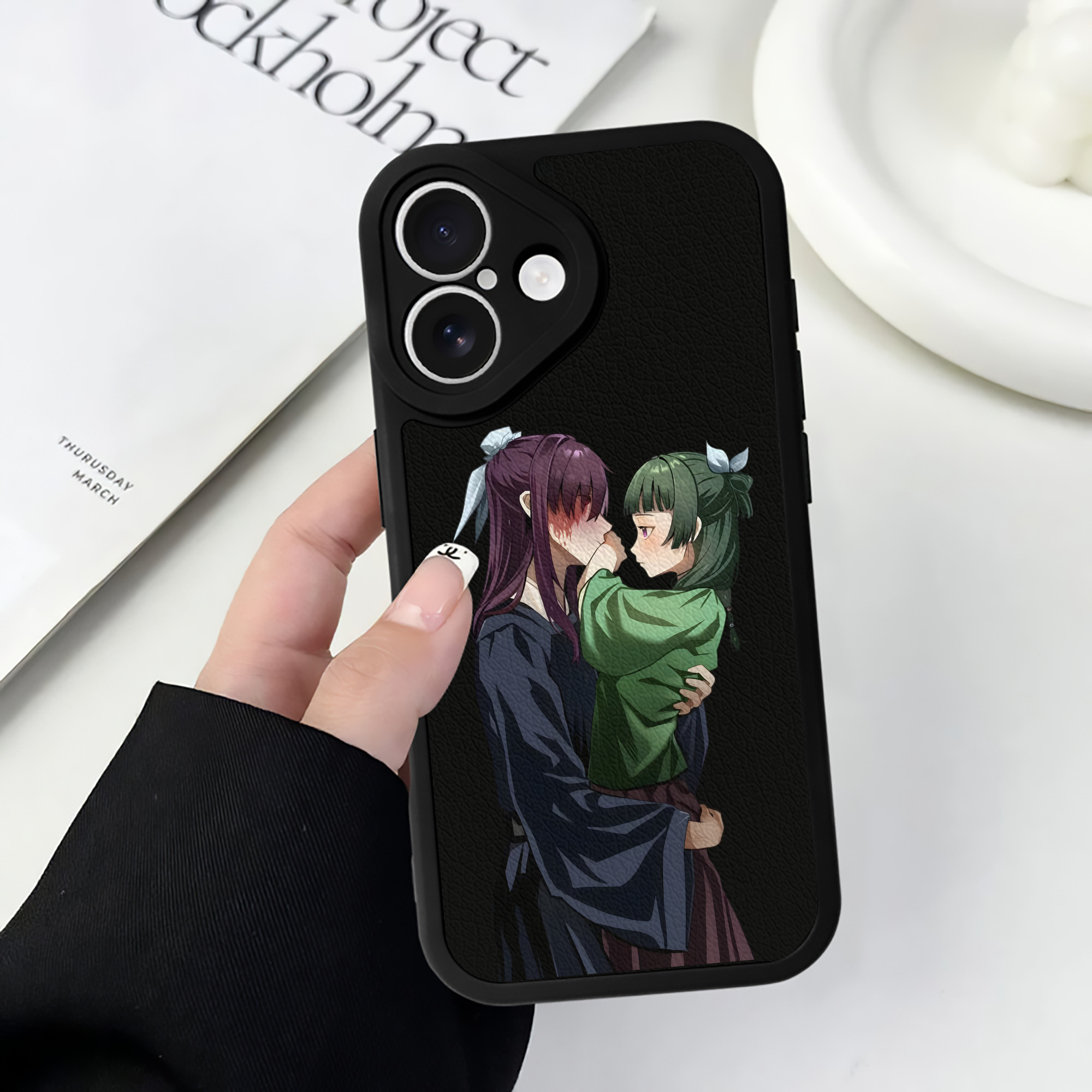 薬屋のひとりごと The Apothecary Diaries 【iPhone 16シリーズ対応】シリコンスマホケース（レザー調） 材質：シリコン